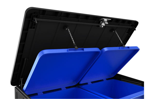 Elite-Store Opbergbox - 141x82x123.5cm - Zwart